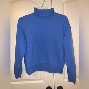 Blue Calia Turtleneck Sweatshirt